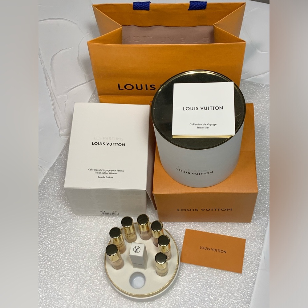 Authentic Louise Vuitton set of seven fragrances travel size (7.5 ml).